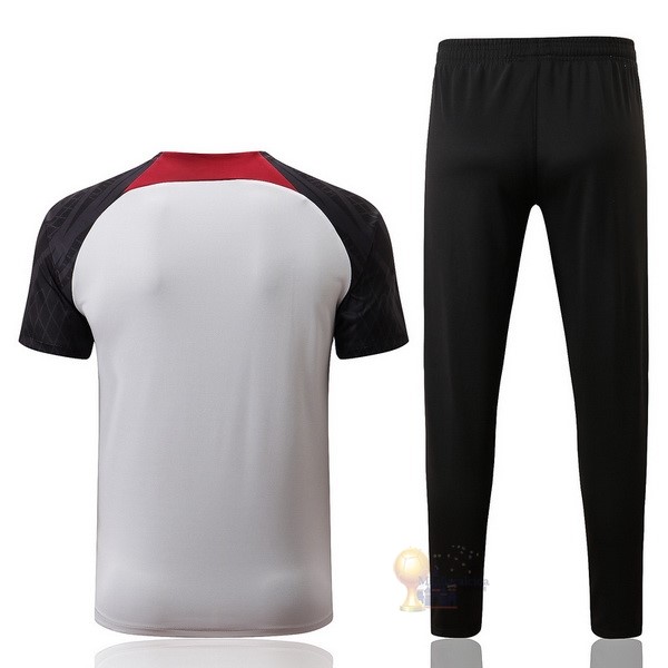 Calcio Maglie Formazione Set Completo Liverpool 2022 2023 Bianco Nero Rosso