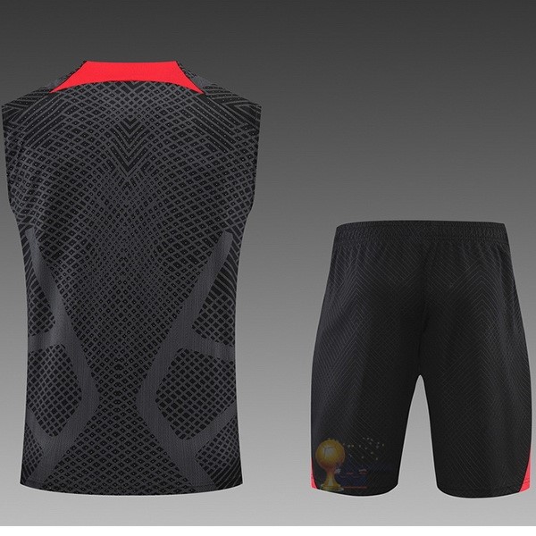 Calcio Maglie Formazione Sin Mangas Set Completo Liverpool 2022 2023 Nero Rosso