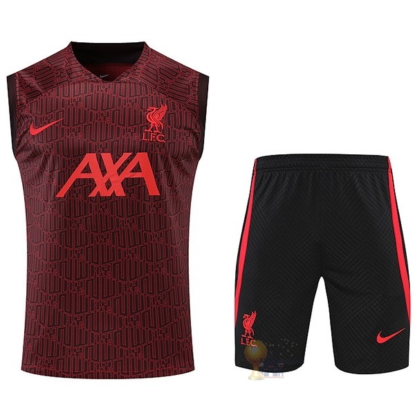 Calcio Maglie Formazione Sin Mangas Set Completo Liverpool 2022 2023 Rosso Navy