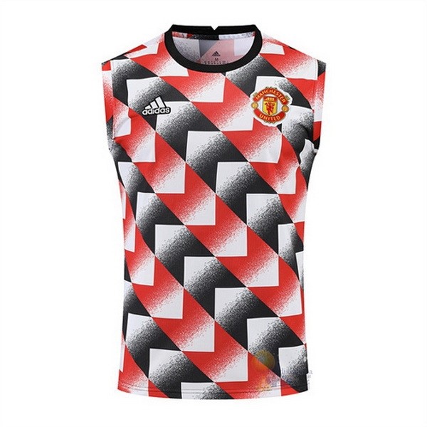 Calcio Maglie Formazione Sin Mangas Manchester United 2022 2023 Rosso Nero