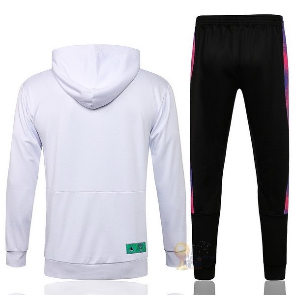 Calcio Maglie Chaqueta Con Capucha Bambino Paris Saint Germain 2021 2022 Bianco Purpureo
