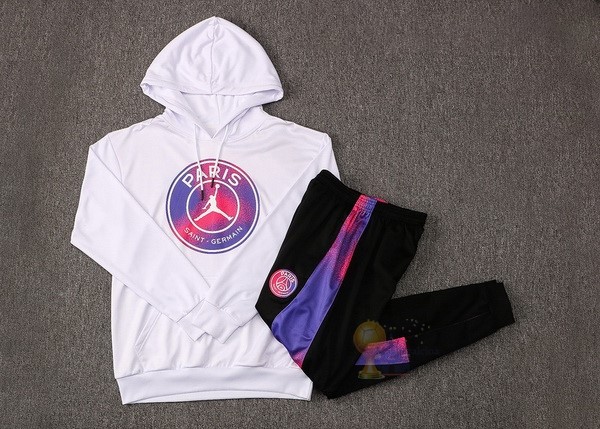 Calcio Maglie Chaqueta Con Capucha Bambino Paris Saint Germain 2021 2022 Bianco Purpureo