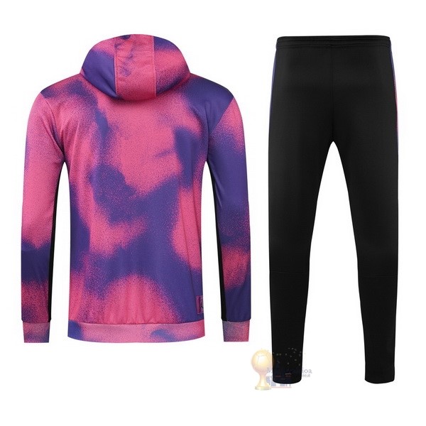 Calcio Maglie Felpa Cappuccio Bambino Paris Saint Germain 2021 2022 Purpureo Nero