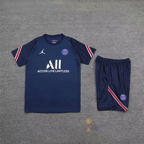 Calcio Maglie Entrenamiento Conjunto Completo Paris Saint Germain 2020 2021 Blu Navy