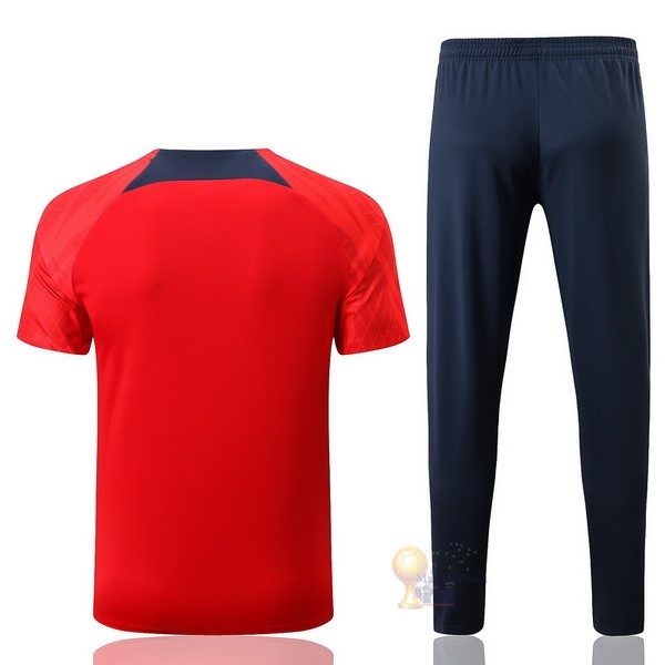 Calcio Maglie Formazione Set Completo Paris Saint Germain 2022 2023 Rosso Blu