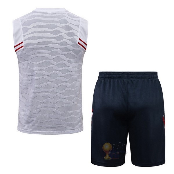 Calcio Maglie Formazione Sin Mangas Set Completo Paris Saint Germain 2021 2022 Bianco