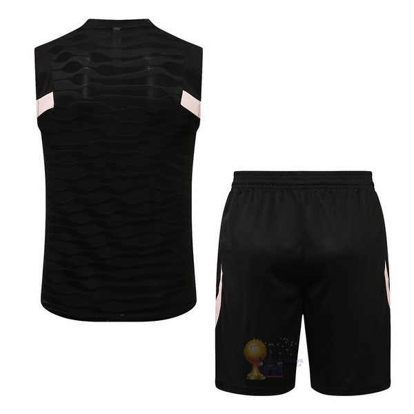 Calcio Maglie Formazione Sin Mangas Set Completo Paris Saint Germain 2021 2022 Nero Rosa
