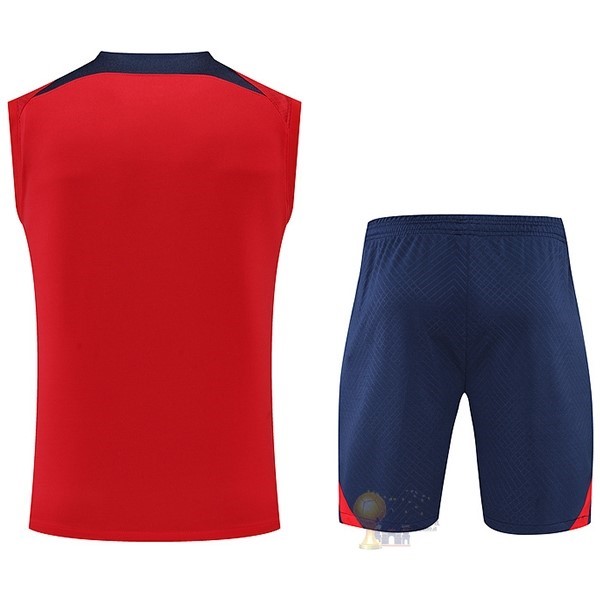 Calcio Maglie Formazione Sin Mangas Set Completo Paris Saint Germain 2022 2023 Rosso Blu