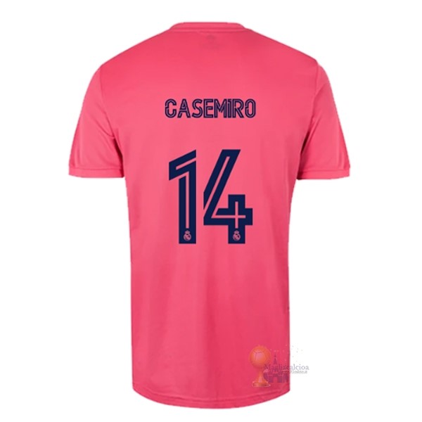Calcio Maglie NO.14 Casemiro Away Maglia Real Madrid 2020 2021 Rosa