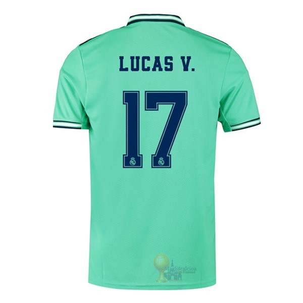 Calcio Maglie NO.17 Lucas V. Terza Maglia Real Madrid 2019 2020 Verde